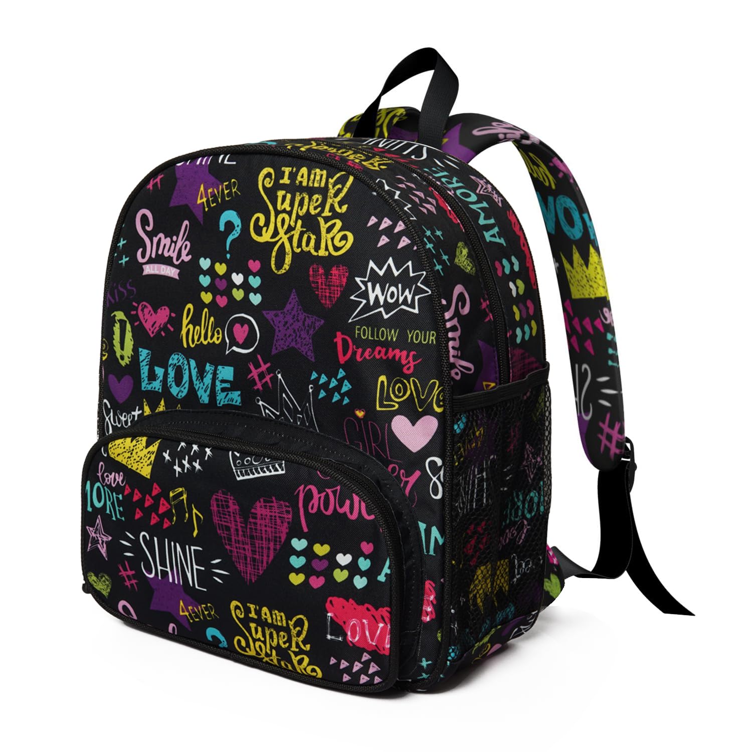 QXWREL Toddler Backpack for Girls 3-8: Preschool Kindergarten Backpack - Cute Kids Backpacks for Girls-Confident Girl