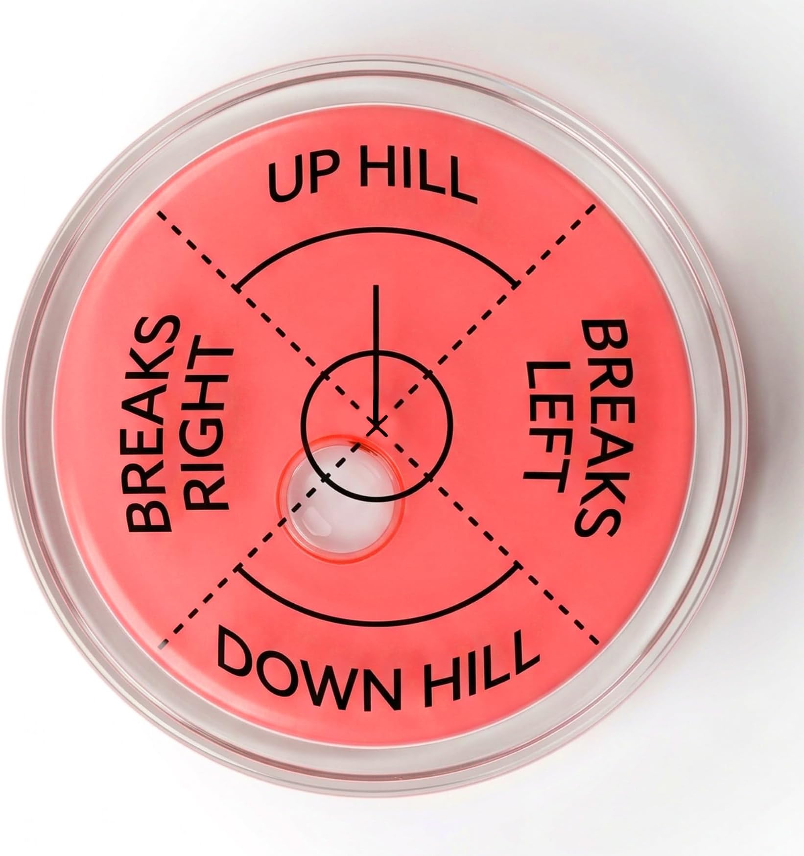 Spirit Level Golf Ball Markers for Putting Green | High Precision Golf Training Aid Bubble Green Reader | Golf Marker Putting Aid, Ideal Golf Accessories for Men or Golf Gifts for Men