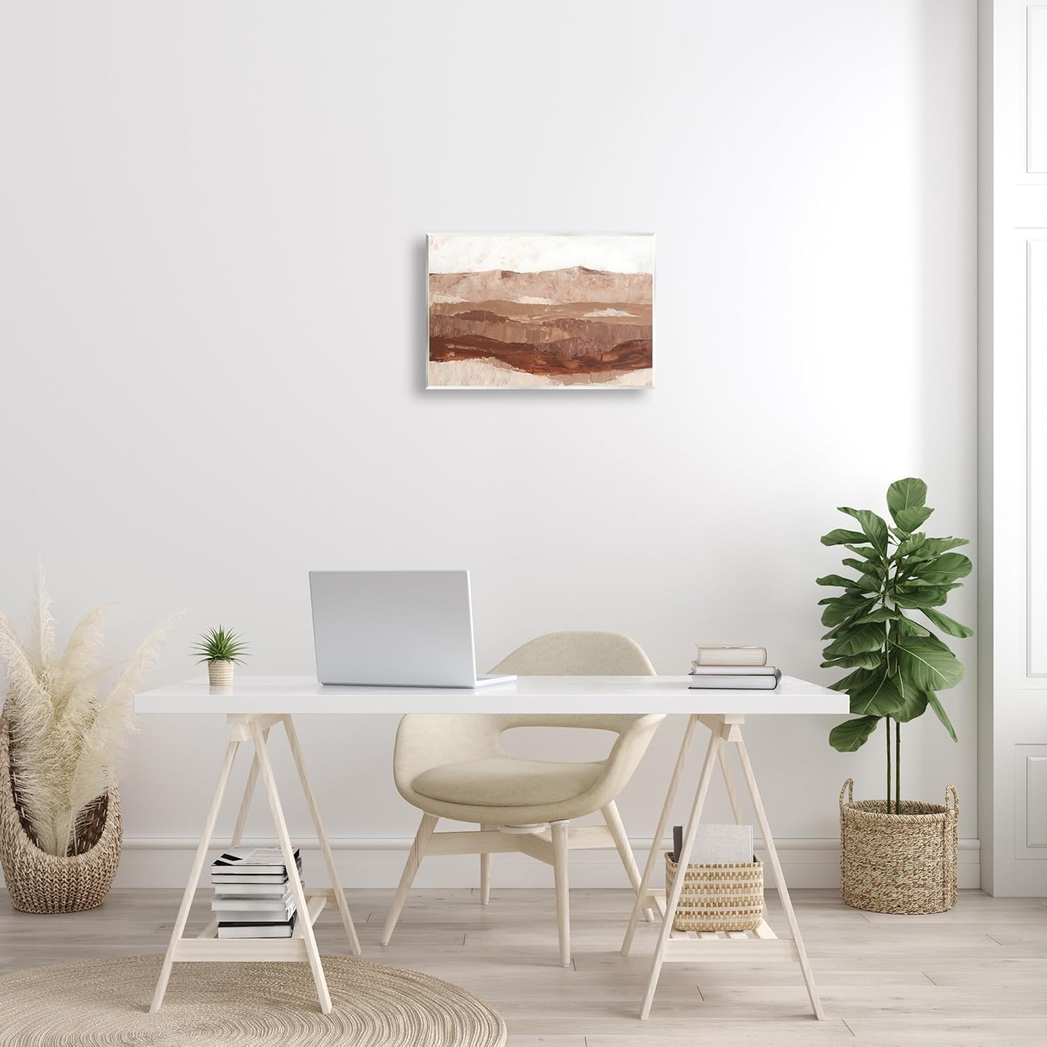 Stupell Industries Abstract Canyon Painting Wall Plaque Art by BlursByAI