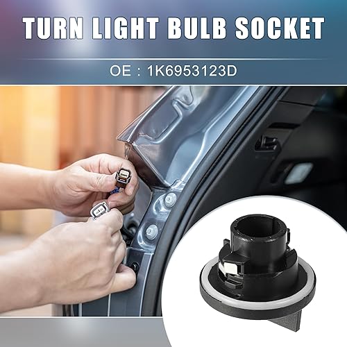 Miniatura 2 de Bombilla de giro para Volkswagen Jetta Sedan 2011-2017 plástico negro