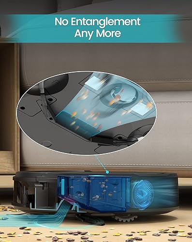 Miniatura 3 de Lefant Robot aspirador con potente succión de 2200 Pa, 120 minutos, sin enredos, WiFiAlexaAPPBluetooth, limpieza de programación, aspiradora