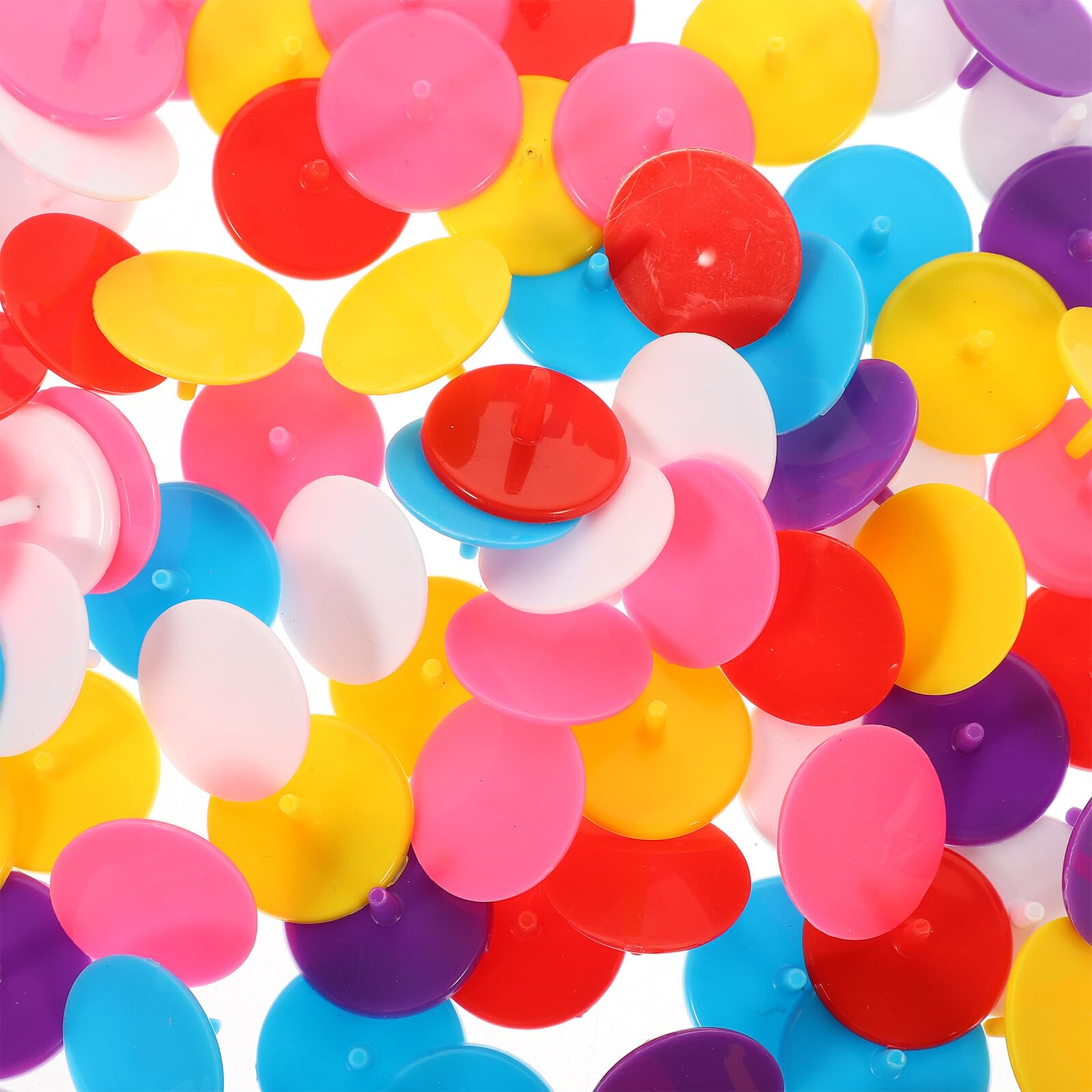 Alipis Golfball Positionsmarker Rund 100 Stück Kunststoff | Farbig, Widerstandsfähig und Verschleißfest, Praktische Golfmarkierungen für Präzise Positionskennzeichnung Zufällige Farbe