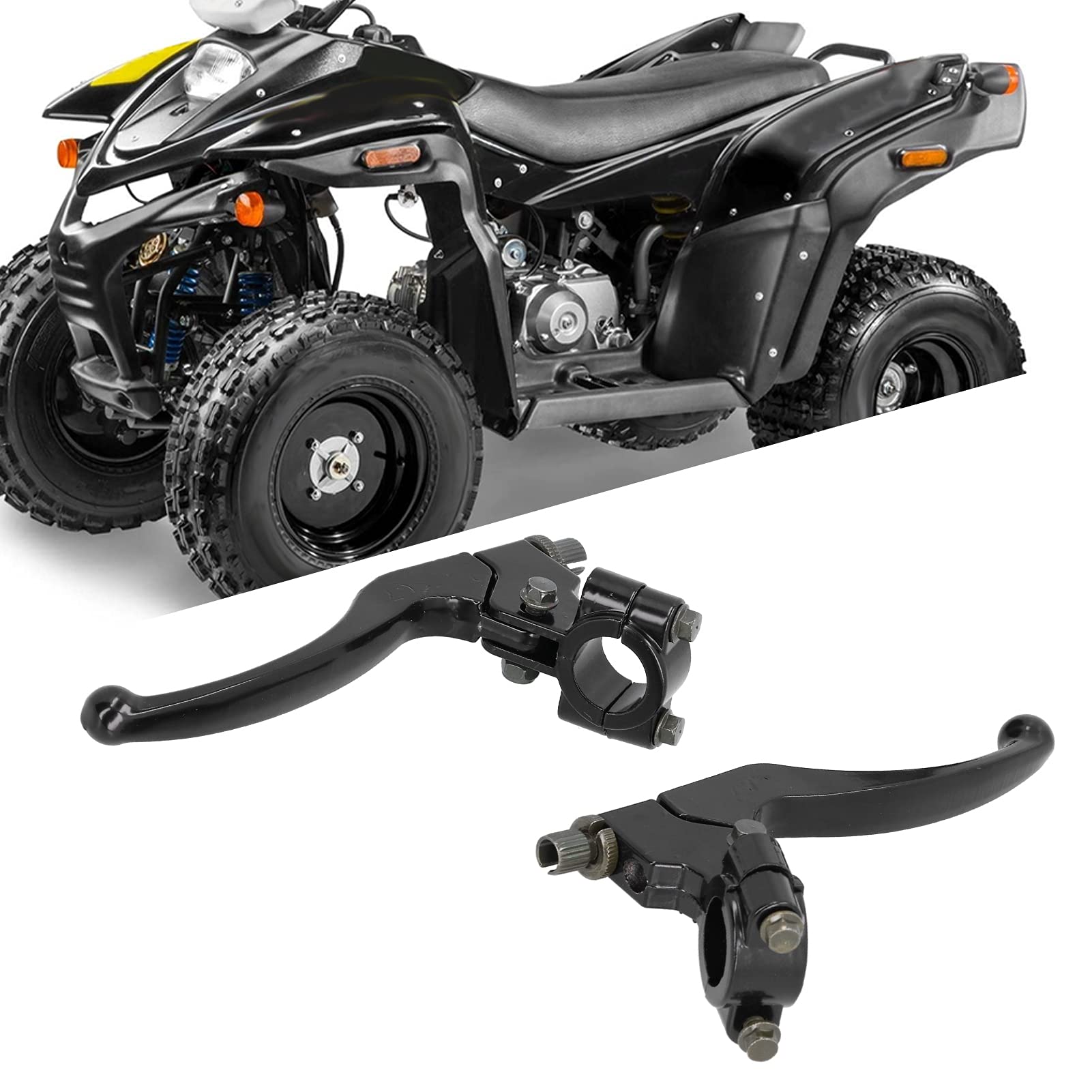 Levier d'embrayage, 7/8in Paire de poignées d'embrayage universelles pour Pit Bike Dirt Bike ATV Motocross Moto 7/8in 22mm Guidon