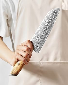 Amazon | XINZUO 18.2cm 三徳包丁73層ダマスカス鋼Santokuナイフ