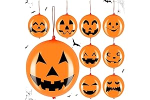 36 Pieces Halloween Punch Balls Jack O Lantern Punch Ghost Balloons Latex...
