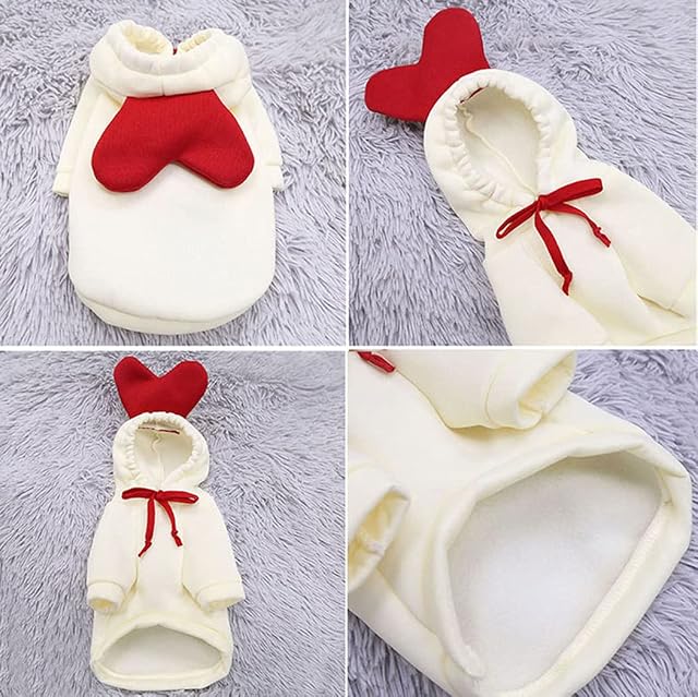 Foto 6 de 7 de XIAOYU sudadera con capucha para cachorros de perro sudaderas con capucha para gatos ropa para mascotas…