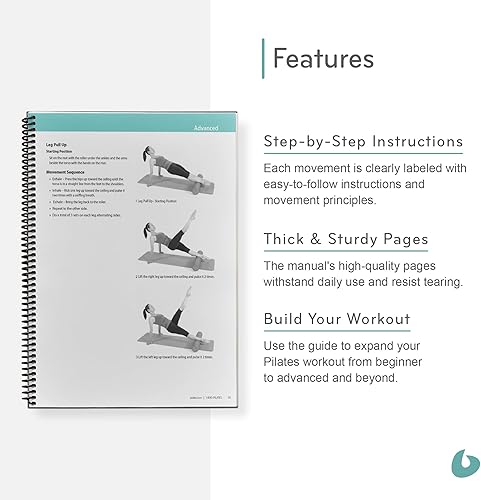 Miniatura 4 de Balanced Body Bundle - Alfombrilla de yoga para pilates, rodillo de espuma mágica, alfombrilla y guía de rodillos para pilates en casa