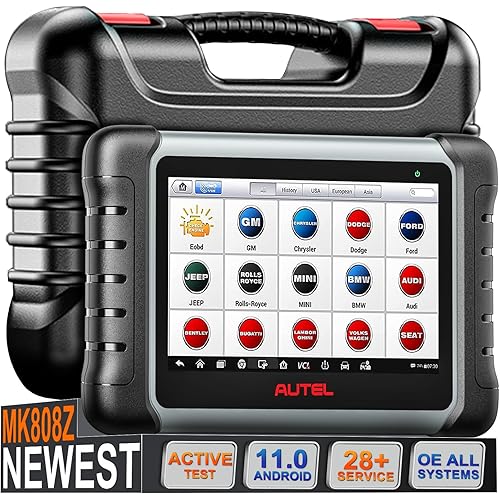 Autel Scanner MaxiCOM MK808Z: 2026 Bidirectional Scan Tool as MK808BT Pro MX808S, 28+ Resets, Active Test, AutoAuth, All System Diagnostic, Injector C0ding, Escaner Automotriz,Work as MX900 MK900BT