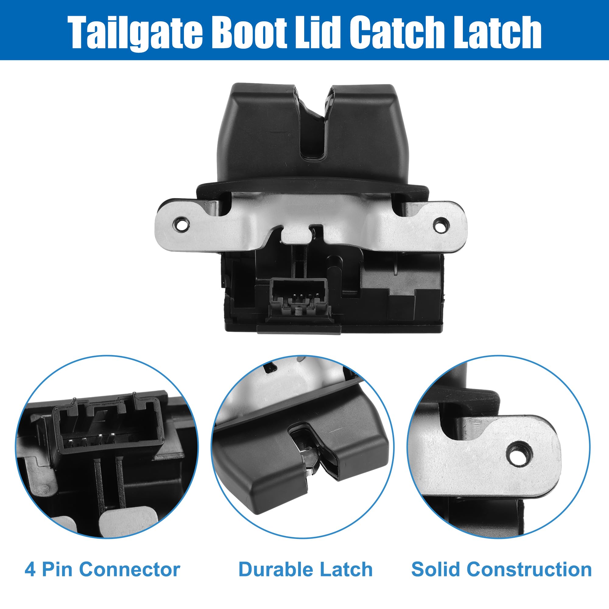 A ABSOPRO Meccanismo di blocco del portellone posteriore per Ford Fiesta Mk7 B-Max 8A61A442A66BE