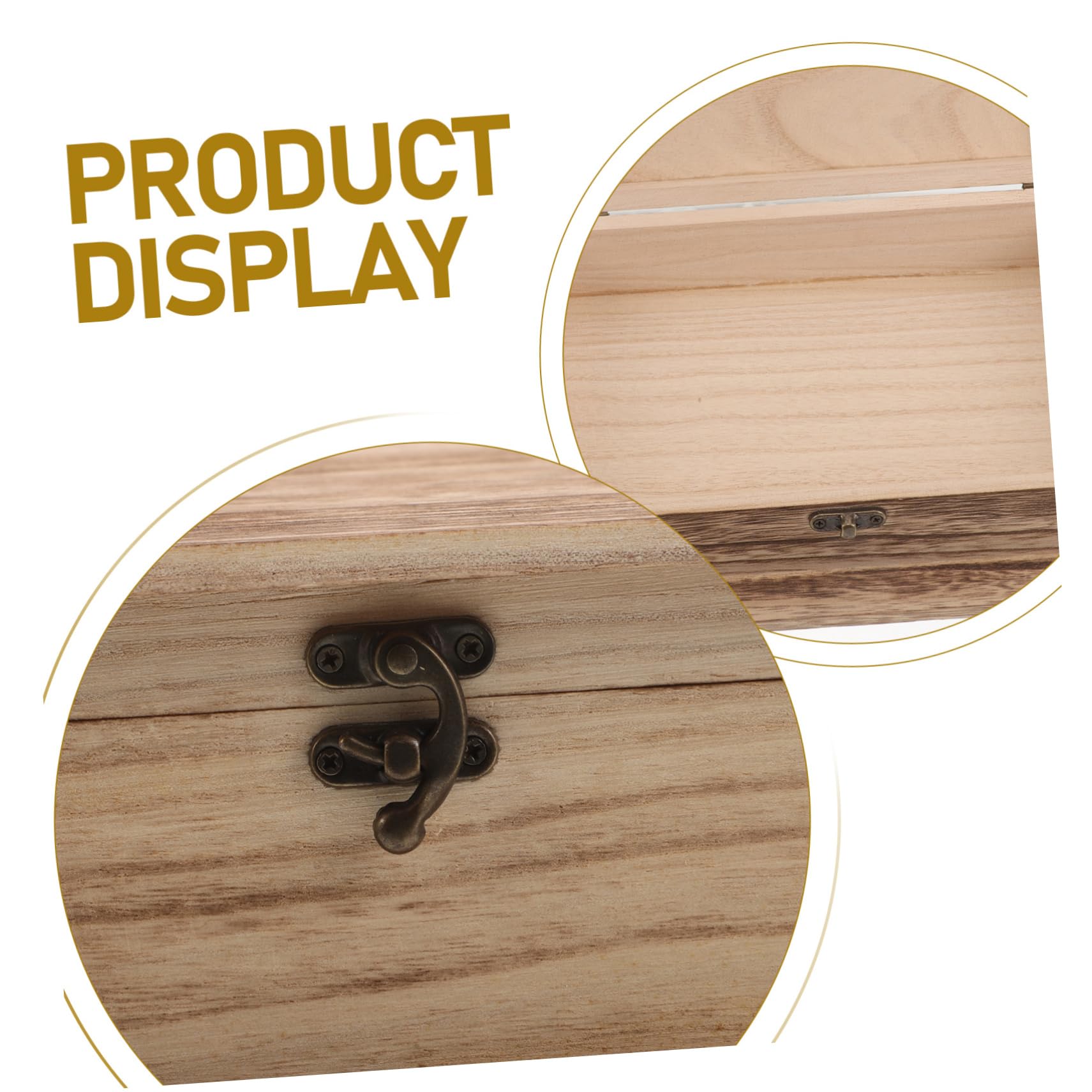 Hemobllo 2 Piezas Caja de Madera para Guardar la Biblia Caja de Recuerdos de Madera Organizador Clásico para Joyas y Tarjetas para Estudio y Dormitorio