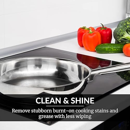 Miniatura 2 de HOPE'S Crema de limpieza para estufas, de acción rápida, sin enjuague, para estufas de vidrio, pule y elimina las manchas quemadas fácilmente en