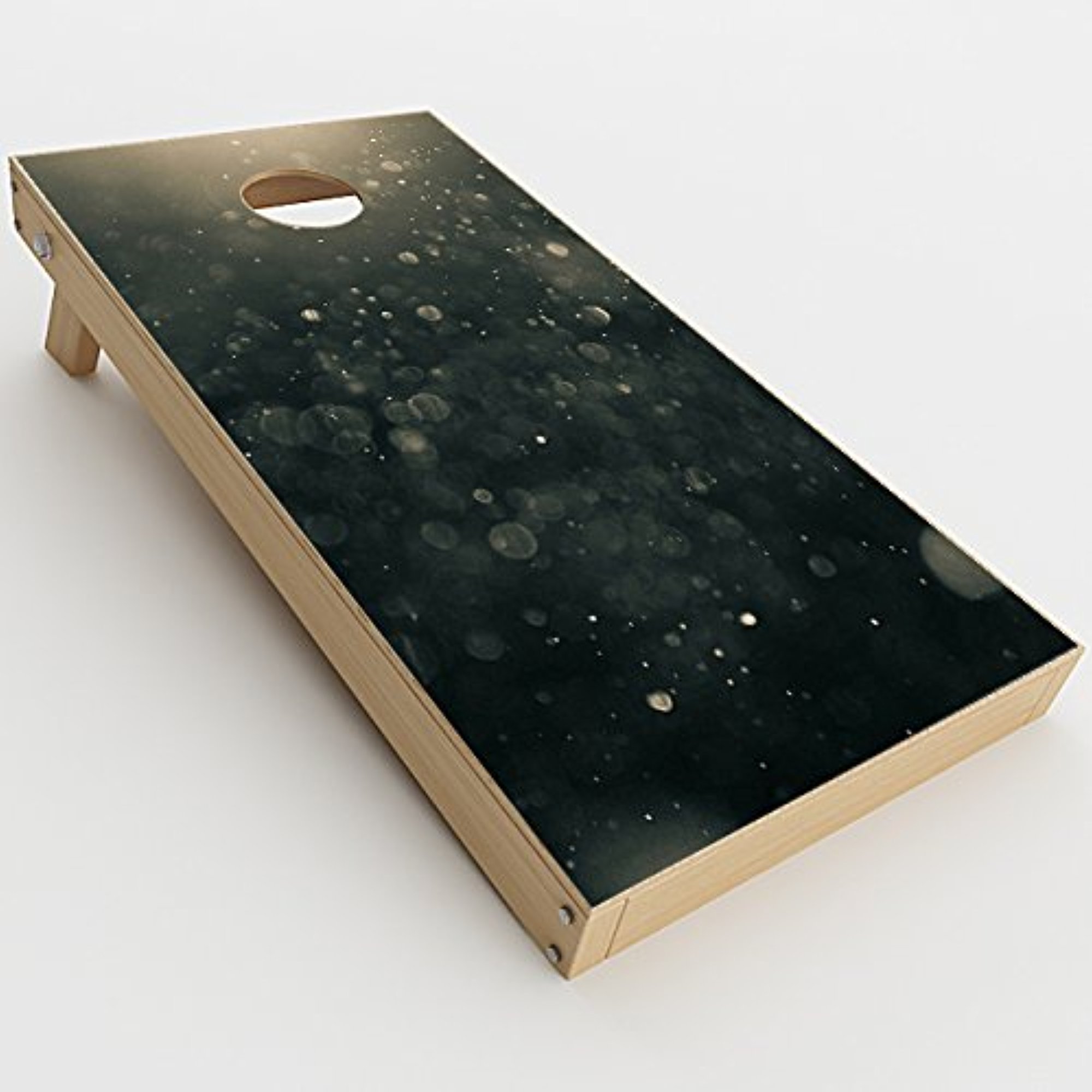 Skin Decal Vinyl Wrap for Cornhole Outdoor Game Bag Toss (2 x pcs. Skins only) / Bokeh Bubbles