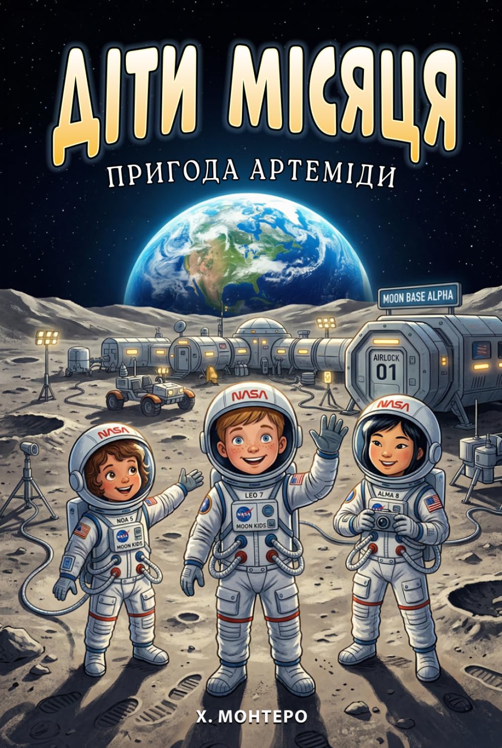 Діти Місяця: Пригода Артеміди -- Наукові історії про дітей на місячній базі НАСА для читачів від 6 до 10 років