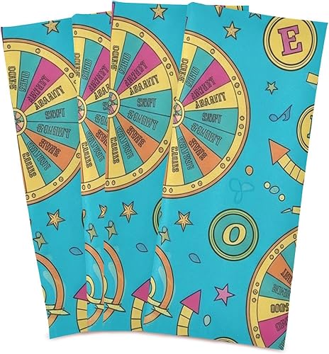 Miniatura 2 de GAIREG Colorful Retro Blue Towels Kitchen Sets, 28x18 Inches Absorbent Printed Hand Towels