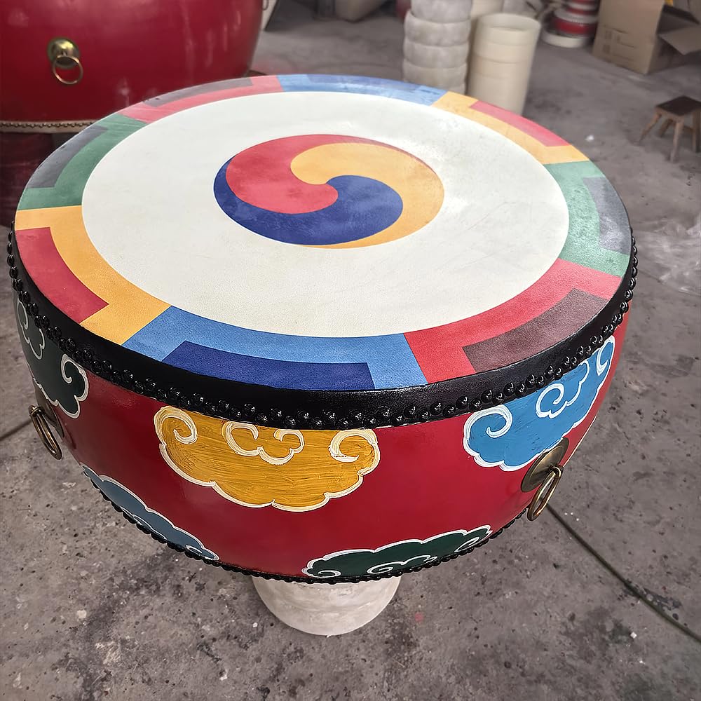 Dwustronny malowany bęben, instrument perkusyjny używany przez fanów do wiwatowania i świętowania, z głośnym dźwiękiem,80CM