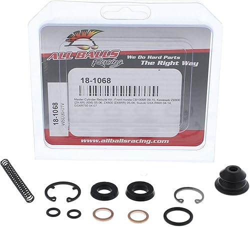 Miniatura 3 de All Balls Kit de reconstrucción de cilindro maestro Racing 18-1068 compatible con/reemplazo para Honda CB1000R 2009-2015, Kawasaki ZX600 (ZX-6R)