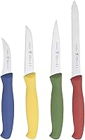 Henckels 4-Piece Paring Knife Set Multi-Colored Handles Stainless Steel Blades Precision Cutting