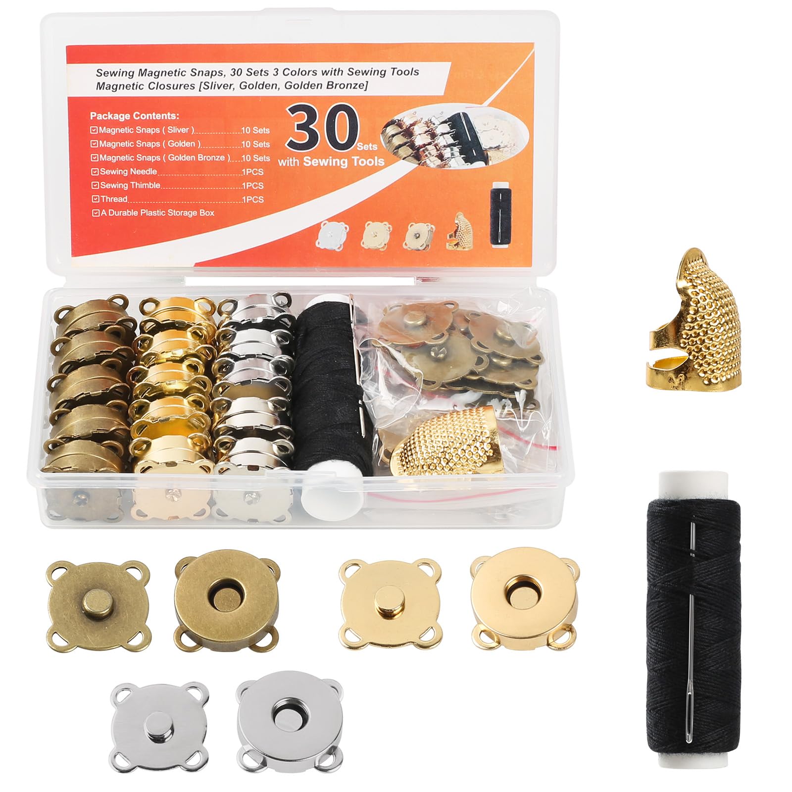 Amazon.com: 30Sets Magnetic Snaps, Magnetic Snaps for Purses with