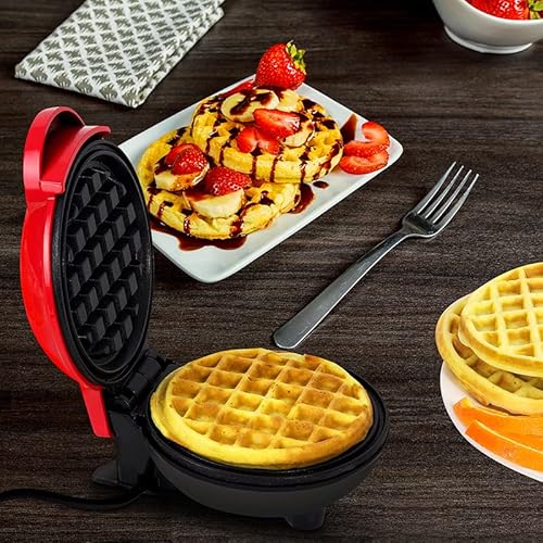 Mini Máquina Para Fazer Waffle Café Da Manhã Casa Cozinha