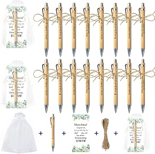 JANYUN 16 Sets Glücksstift Kugelschreiber Set mit Dankeskarten Kleine für Kollegen, Spruch Geburtstag Abschiedsgeschenk Kollegen, Prüfung Bestehen Abschied Dankeschön Geschenk für Mitarbeiter Lehrer