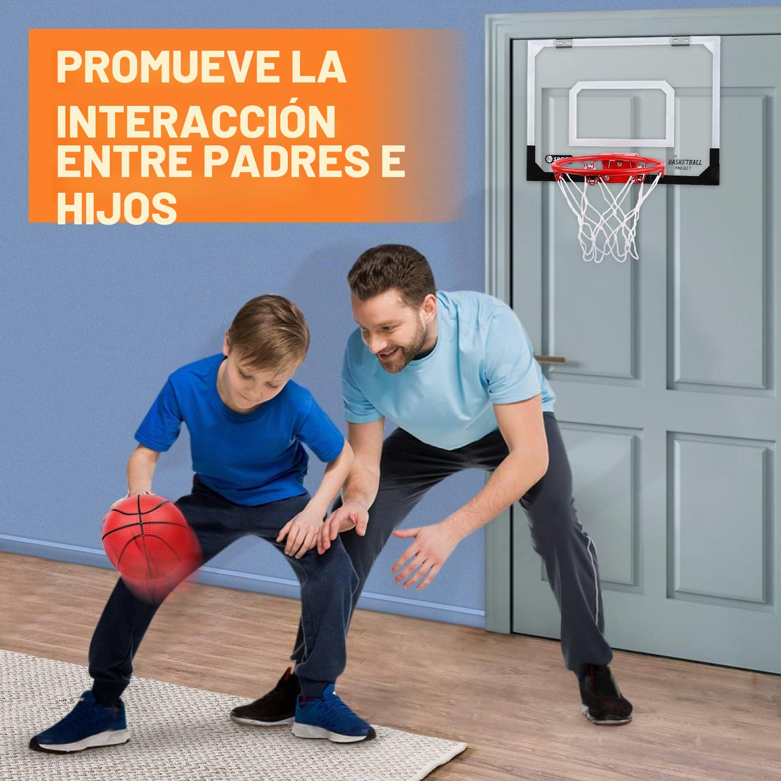 Dreamon - Mini Cesta de Baloncesto Infantil Interior, Cesta de Baloncesto de Pared, Oficina, Sala de Accesorios, Juguetes Deportivos para niño
