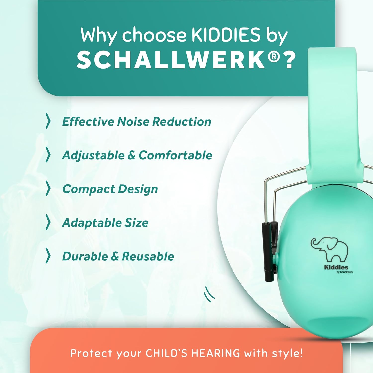 Schallwerk ® Noise Protection Headphones for Kids – Ear Protection for Kids, Toddlers, and Babies