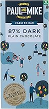 Paul And Mike 87% Dark Vegan Chocolate, 68g (Pack of 1)