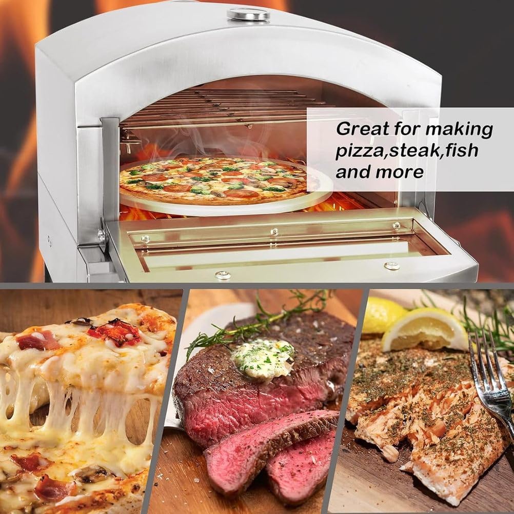 Forno per Pizza a Gas da banco in Acciaio Inossidabile