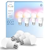 Essential Smart LED A19 Bulb&comma; White and Color Ambiance&comma; E26 Base&comma; 8&period;8W&comma; 2200K-6500K&comma; 800 Lumens&comma; Dimmable&comma; Works with Alexa&comma; Google&comma; and Apple Home&comma; 4-Pack
