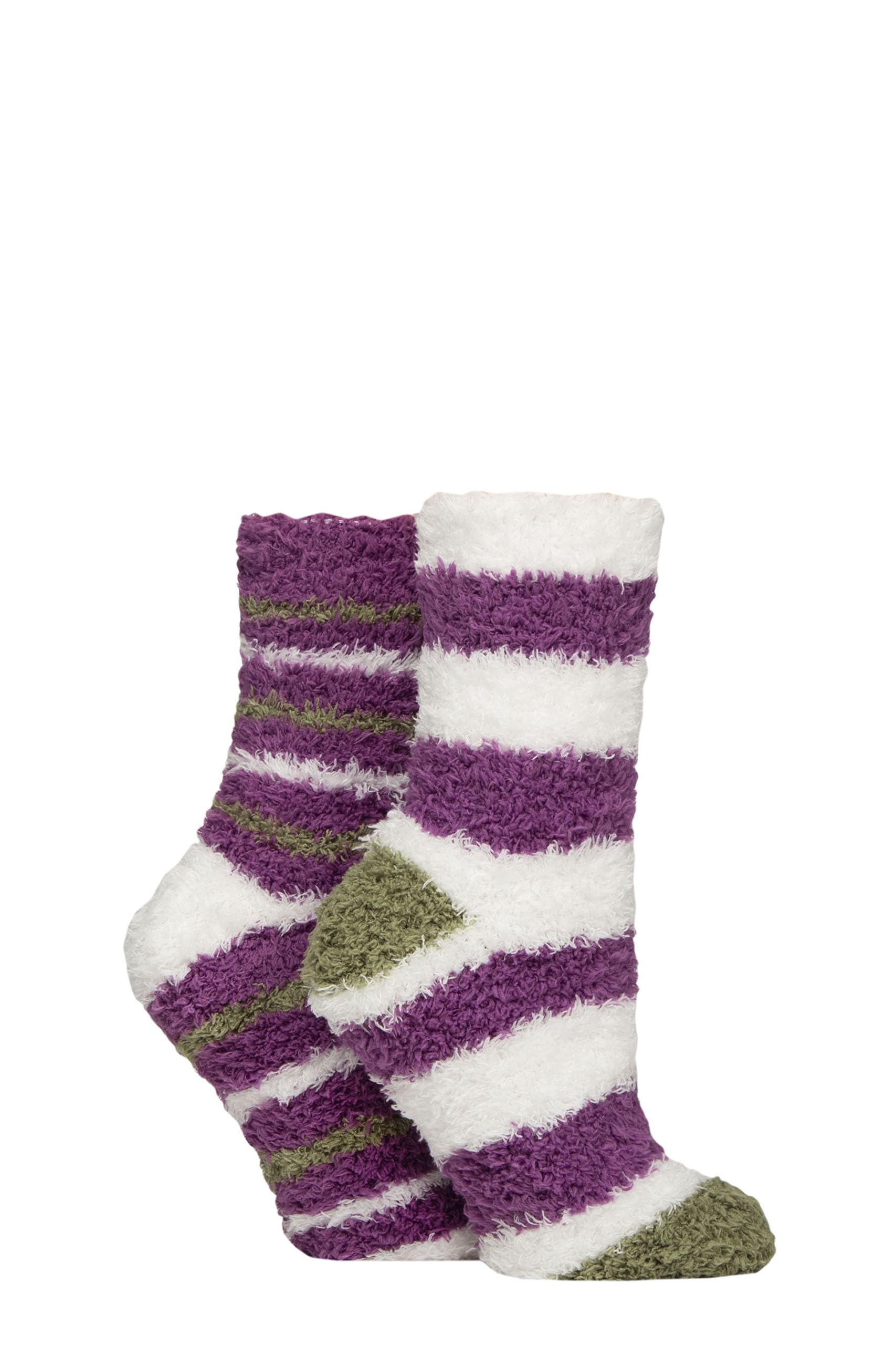 Sockshop Women's Wild Terrain Soft, Fluffy And Cosy Leisure Socks In A 2 Pair Multipack Winter Christmas Size 4-8 (Uk, Numeric, 4, 8, Regular, Regular, )