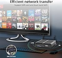 Vista 6 de WEIDIAN PC Linux sin ventilador, Mini PC 32 GB DDR4 RAM 512 GB SSD, Core i7-8550U 4K@60Hz Triple Display HDMI, DP, EDP, Dual Gigabit Ethernet