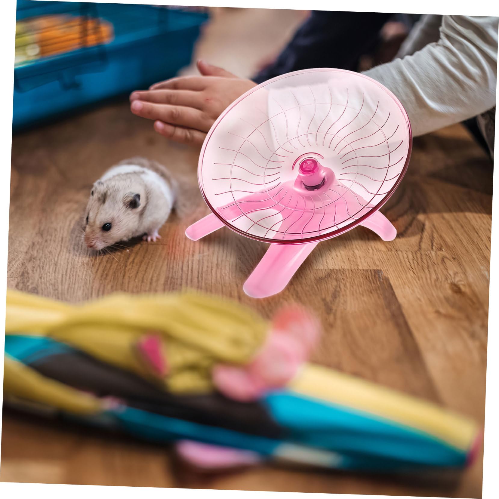 SUPVOX Hamsterlaufrad – 20,3 Cm Durchmesser, Leise, Aus Kunststoff, Für Hamster, Mäuse & Kleine Nager, Stehend Oder Käfigmontierbar