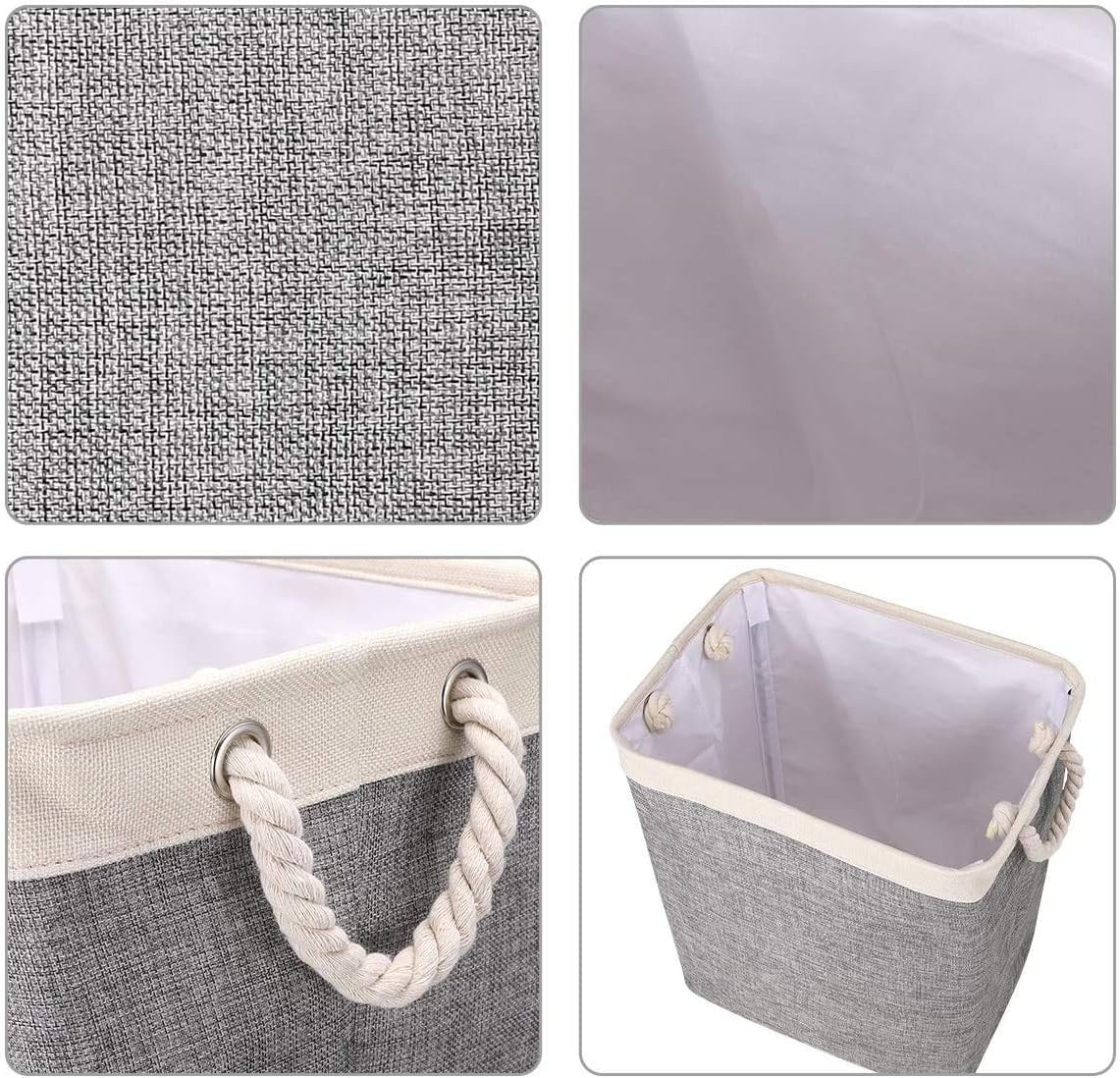 DYD Laundry Basket with Handles & Brackets 65L/78L Small/Large/Tall Hamper for Kid Girl Multi-Pack Collapsible Washing Bin Built-in Lining for Bedroom Dorm Toy Clothing Storage