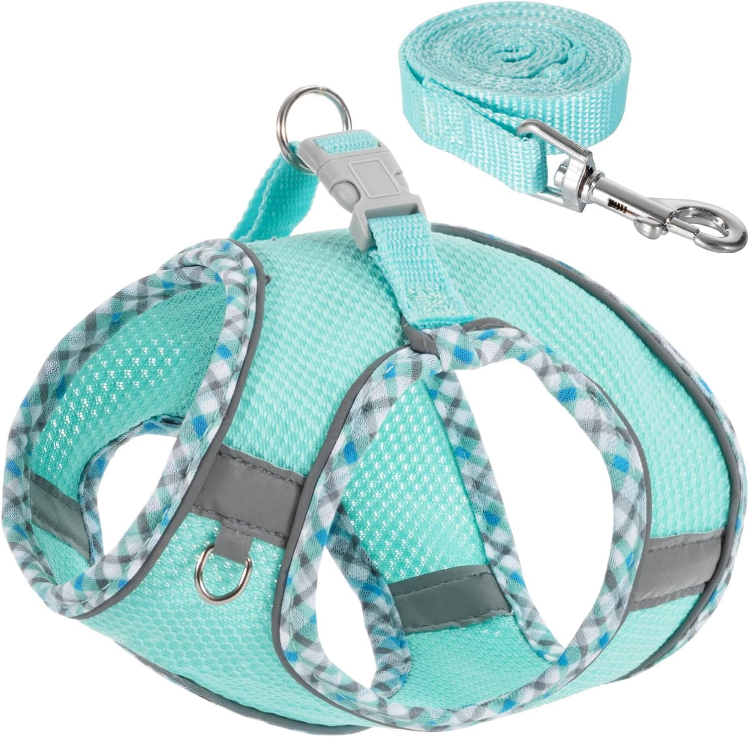 Dog Harness and Leash Set,Step-in Air Dog Vest, Reflective, No Pull Collarsfor Small, Medium Dogs, Cats