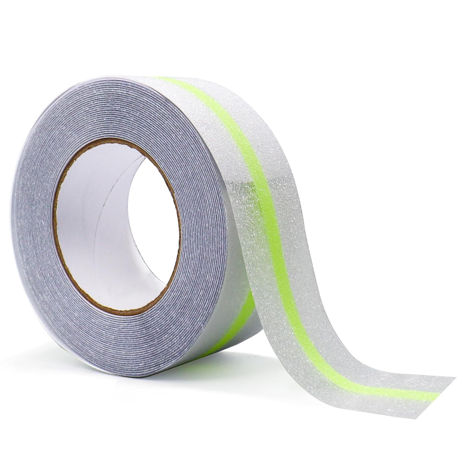 ONTWIE Anti Slip Tape, Clear Glow in The Dark Traction Grip Tape, 2 Inch x 32.8ft Waterproof Indoor/Outdoor, Non Slip Stair Treads Safety Tape (Clear