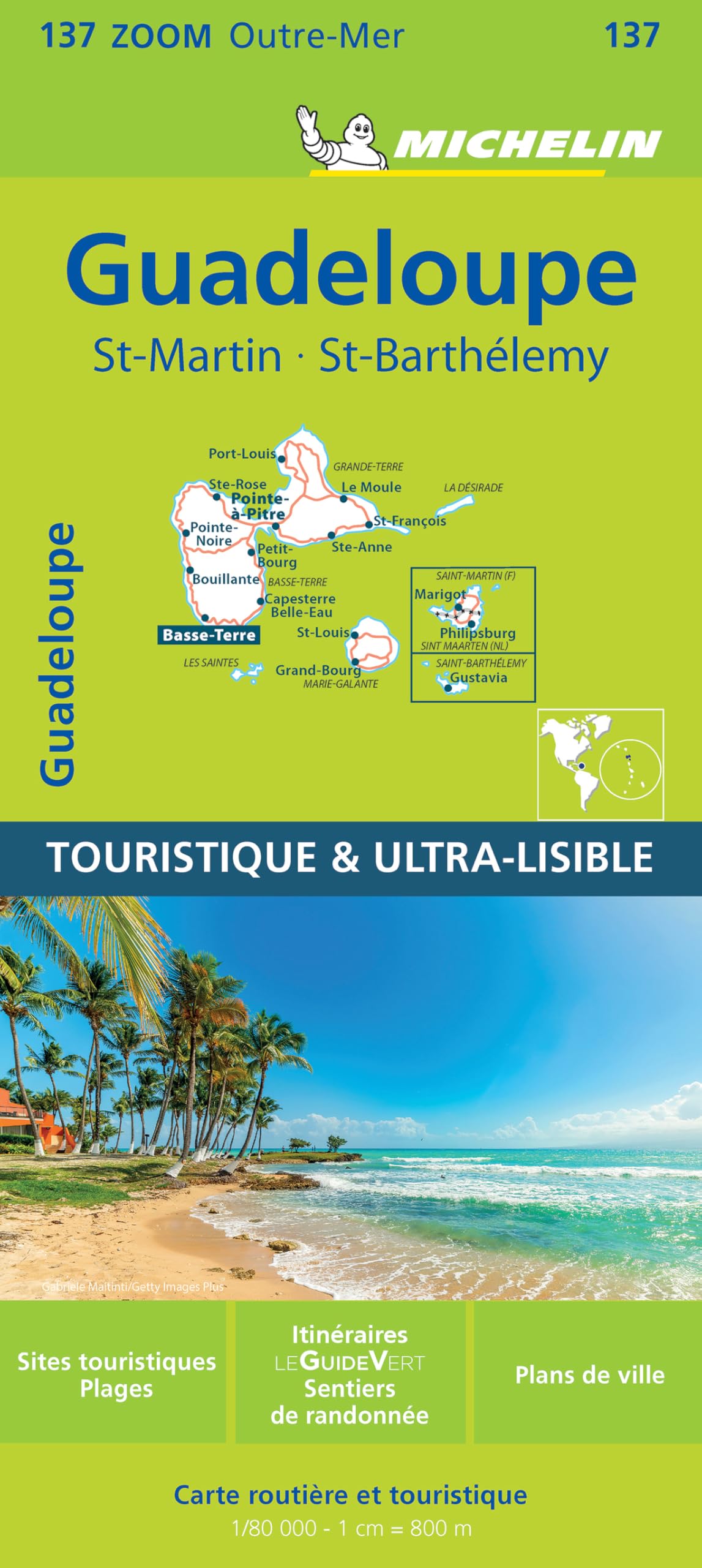 Guadeloupe - Zoom Map 137: Map (Michelin Zoom Maps)