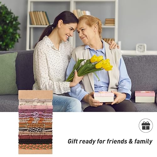 Miniatura 7 de Lolalet - Bandas elásticas para el cabello trenzado suave y suave para mujer, para cabello grueso, resistente y sin tirones, para cabello fino,