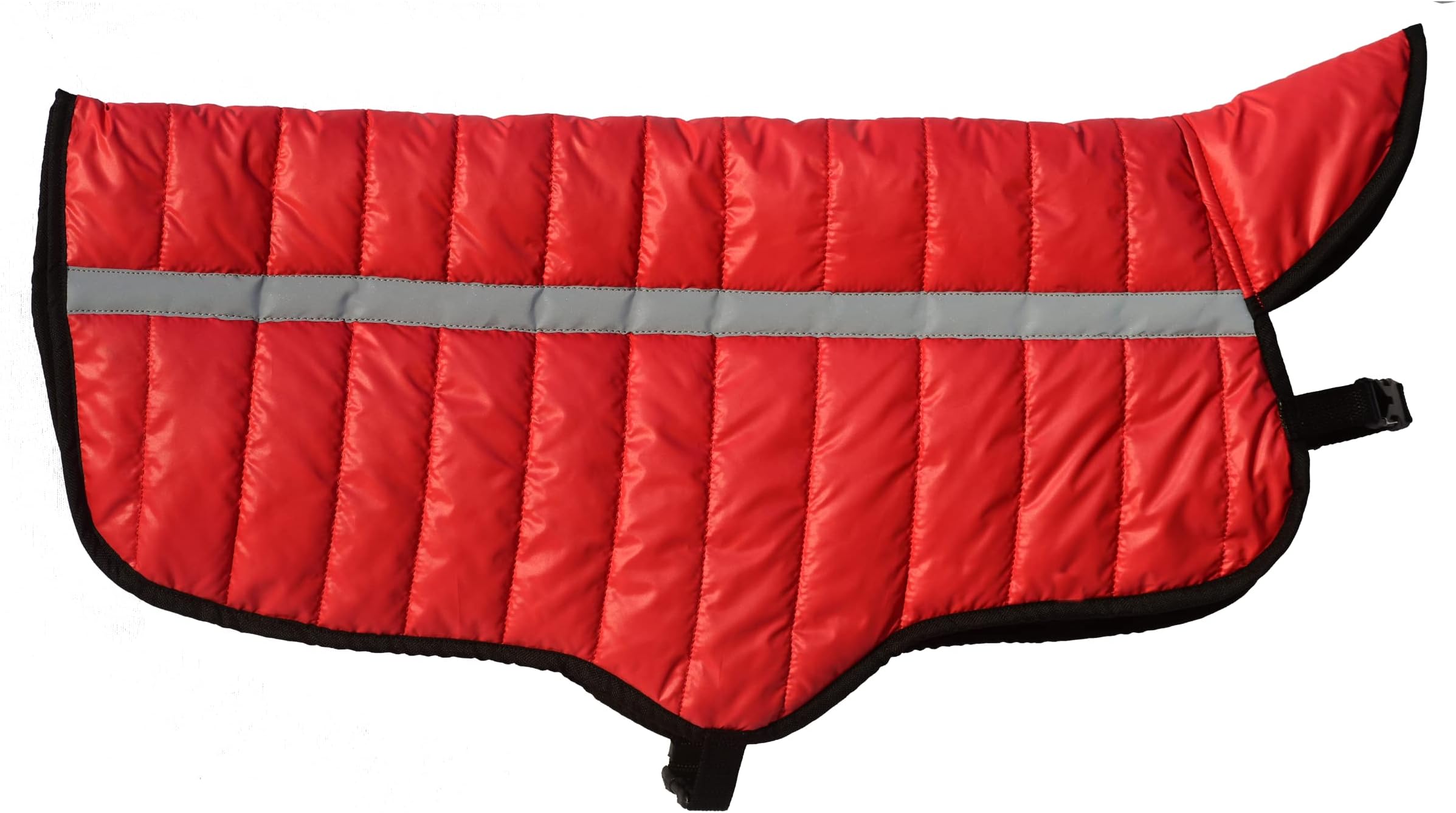 PAYTON PERRY Dog Winter Jacket | Dogs Apparel for Winter | Ultra Warm Pet Coat for Small Puppy Shih Tzu, Pug, Chihuahua, Yorkie (S, Back Length 12 Inch, Red)