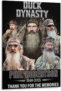 Phil Robertson Vintage Poster 2 Canvas for Bedroom Living Room Decor 16x24inch(40x60cm) Frame-style