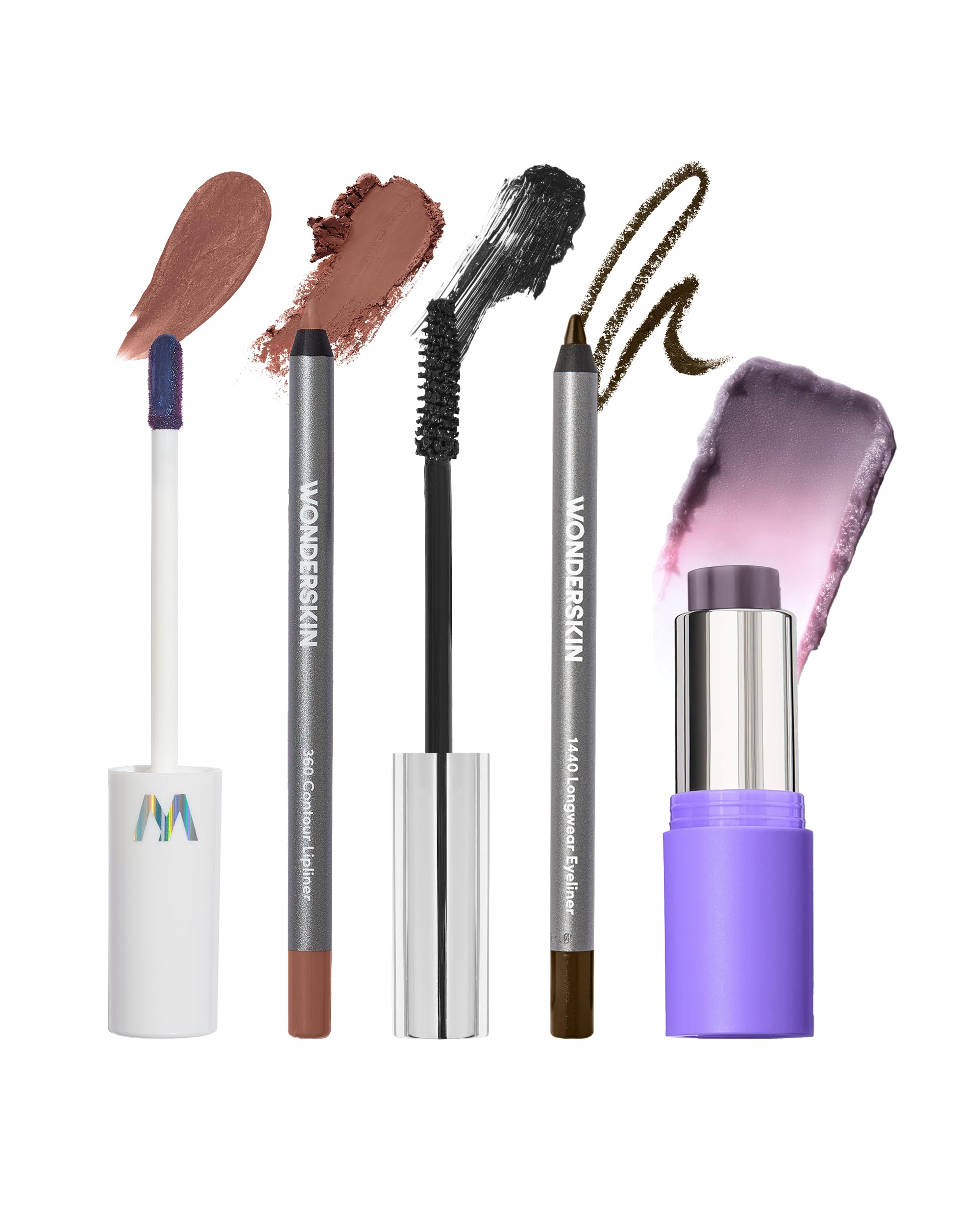 Wonderskin Twiggy glam - Eyeliner Mascara Blush Stick Lip Stain Lip Liner - Halloween Makeup