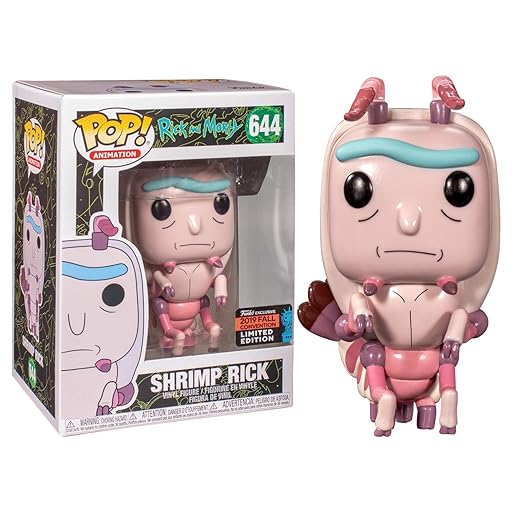 Sale Funko Pop! Rick And Morty Shrimp Rick 644 Nycc Shared Sticker Exclusive