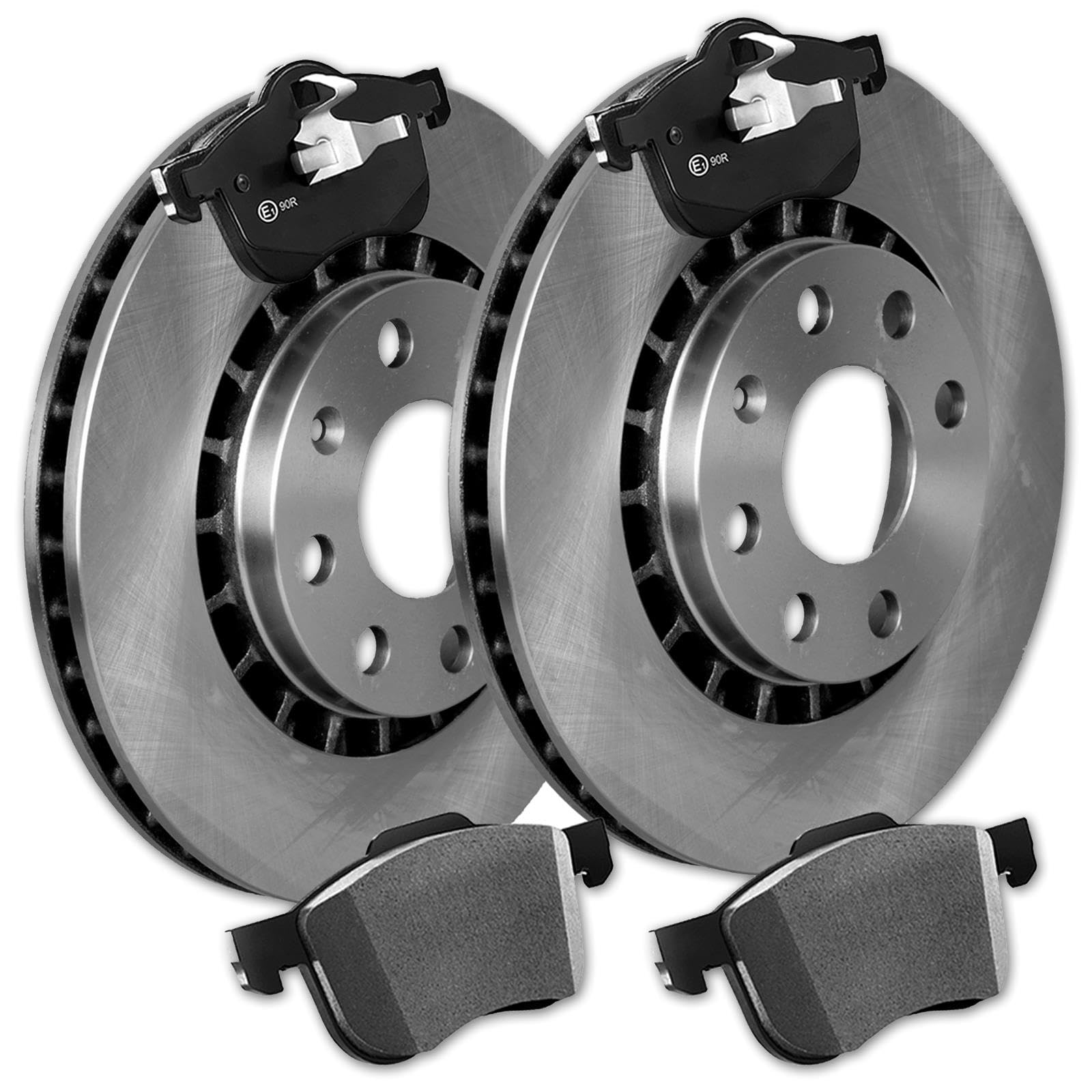 Bremsscheiben + Beläge Vorderachse | 202656 + 224009 passend für 25 45 200 400 + Mg Zr Zs