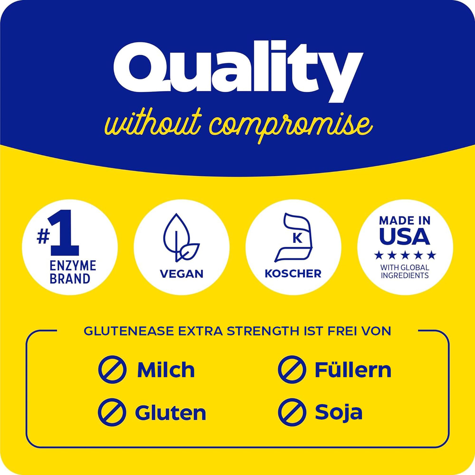 Enzymedica, GlutenEase Extra Strength, 60 vegane Kapseln, 150.000HUT Protease, 1000 DPPU DDP-IV, 15.000 DU Amylase& 15 AGU Glucoamylase je Dosis, Glutenfrei, Sojafrei, GMO frei, Geschmacksneutral