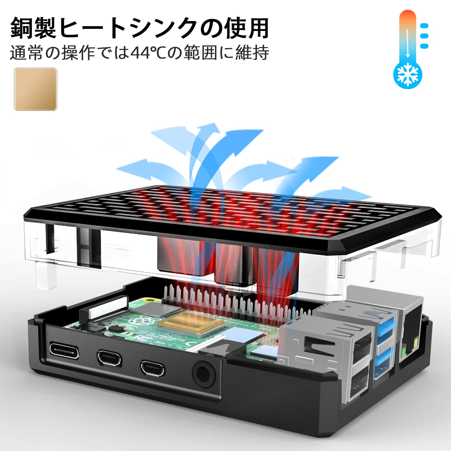 Amazon.co.jp: Smraza Raspberry pi 4 ケース 金属アルミケース パイ4 Amazon.co.jp: Smraza Raspberry pi 4 ケース 金属アルミケース パイ4