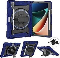 Vista 1 de Funda para Xiaomi Pad 5 / MiPad 5 Pro de 11 pulgadas 2021, resistente funda protectora a prueba de golpes para niños con soporte giratorio de 360°