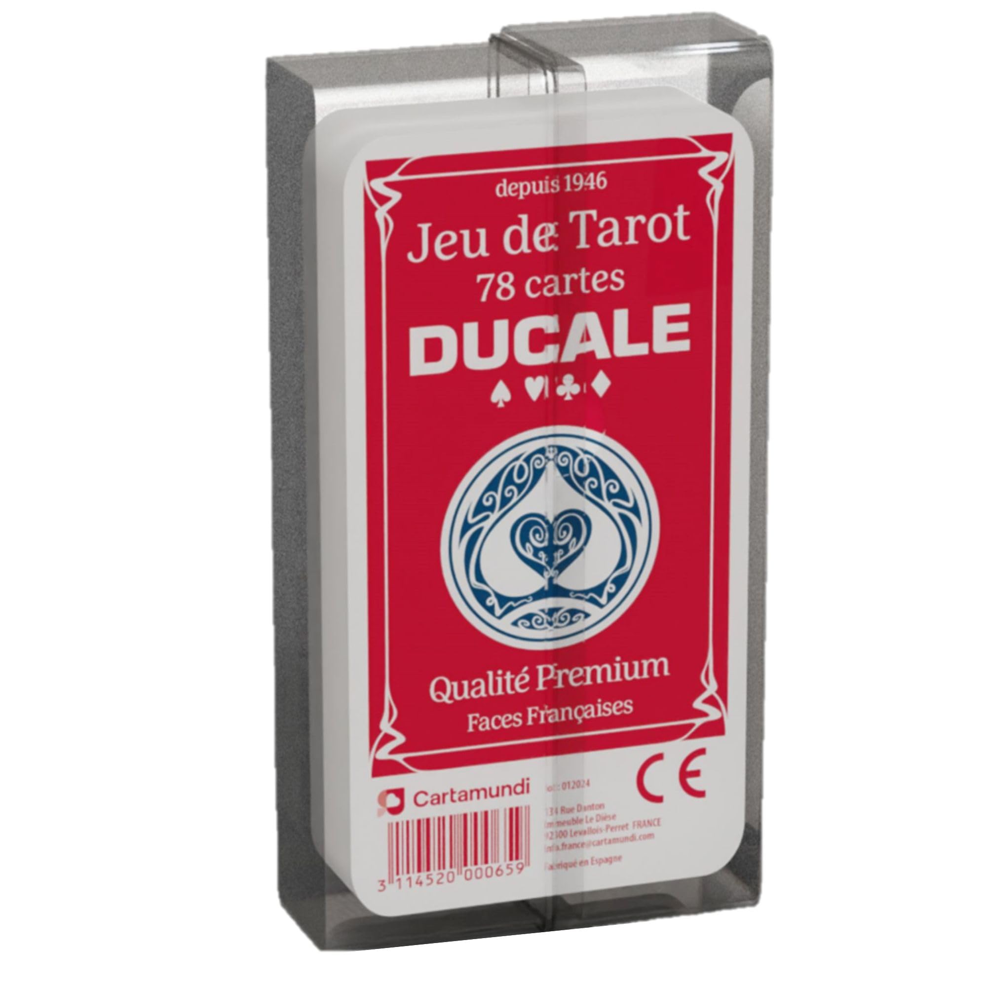 Ducale Origine – Set of 78 Playing Cards – Tarot Game – Plastic Box