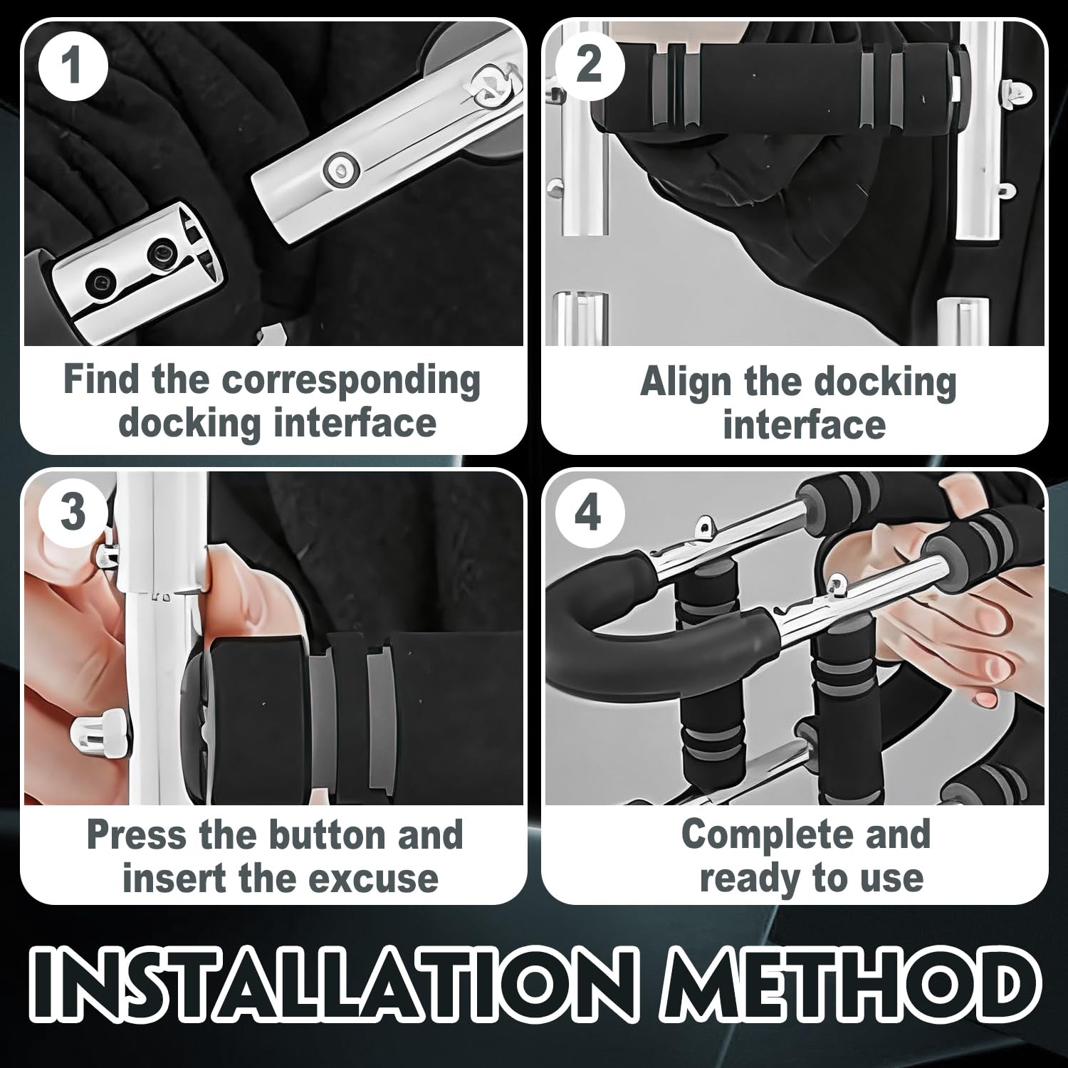 Attrezzo Fitness Portatile a Molla, Allenatore Regolabile per Braccia, Attrezzo per Esercizi a Forma di U, Attrezzo per Allenamento Del Torace, Arm Trainer, Twister Armtrainer, per il Fitness a Casa