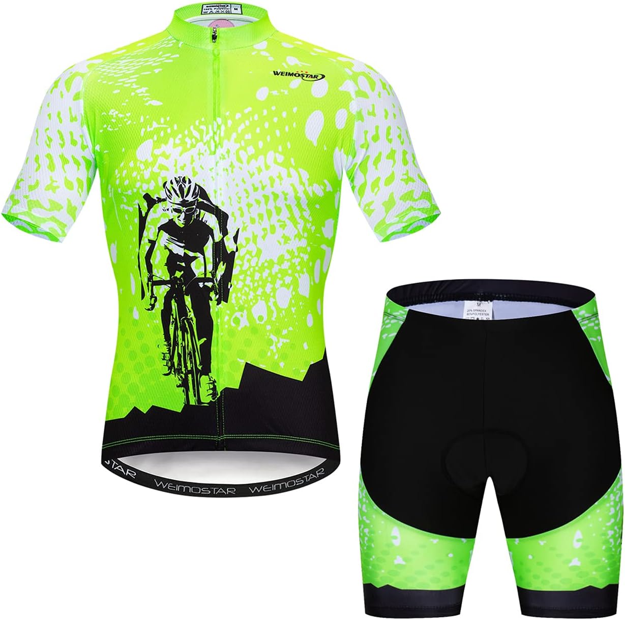Men Cycling Jersey Set Summer Short Sleeve Mountain Bike Clothes MTB Jersey Bike Suits Quick Dry Breathable