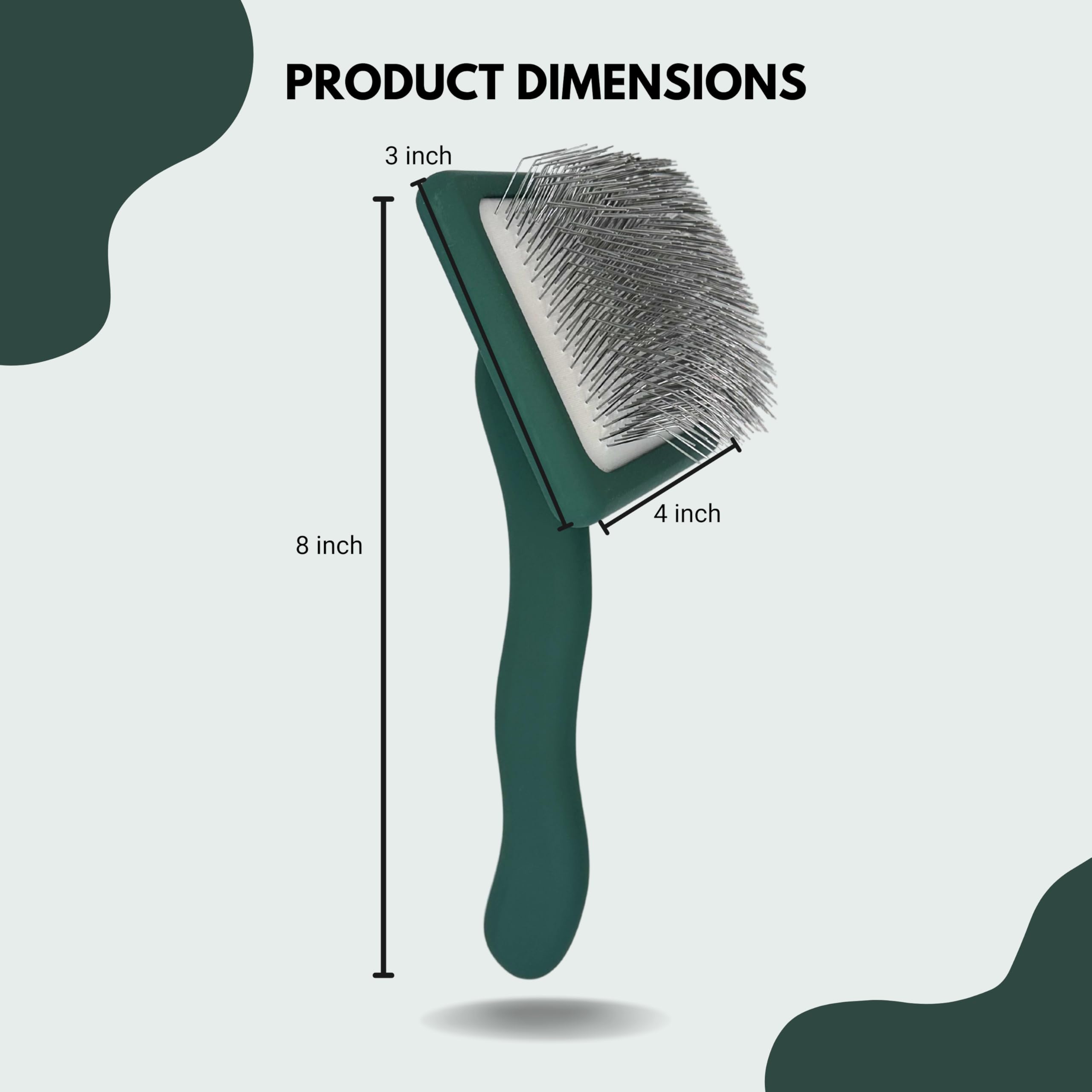 Cepillo de aseo prémium para perros – Cepillo de aseo para perros de pelo largo – Goldendoodle, Labradoodle, Caniche y garabato dorado – Ideal para cabello ondulado y rizado – Desenreda y