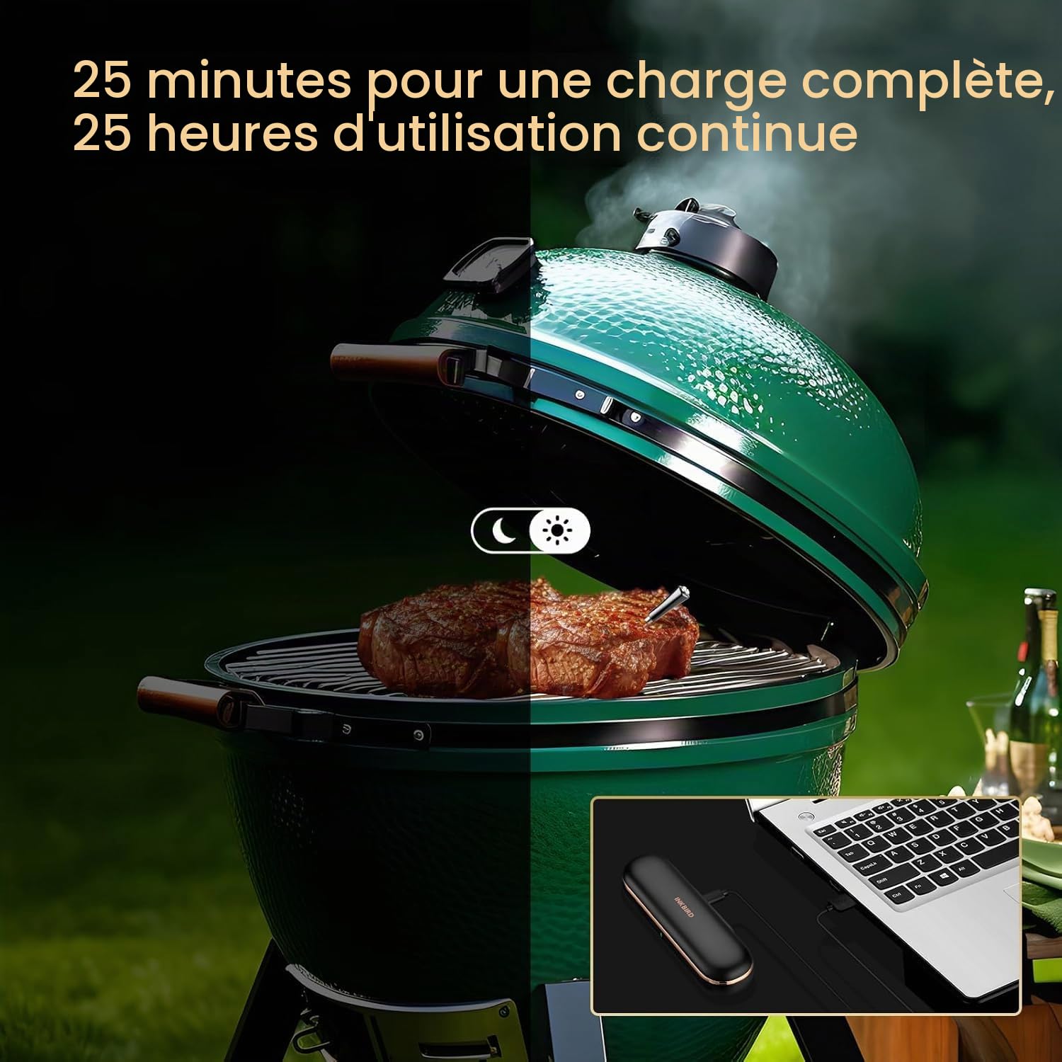 Inkbird INT-11P-B Thermomètre à viande sans fil